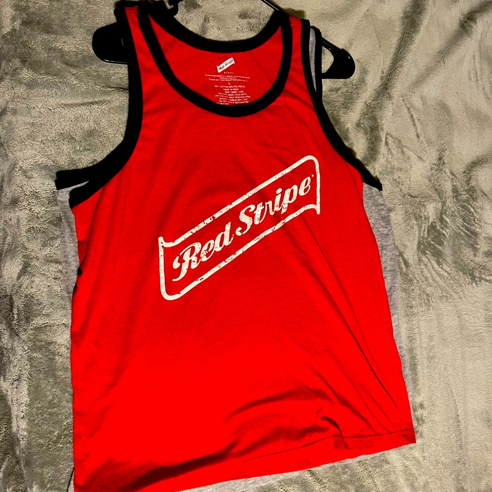 Red Stripe tank top